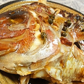 鯛のアラ炊き